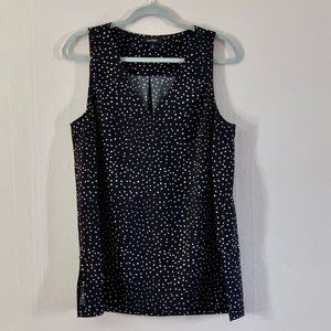 Lord & Taylor Polka Dot Sleeveless Shift